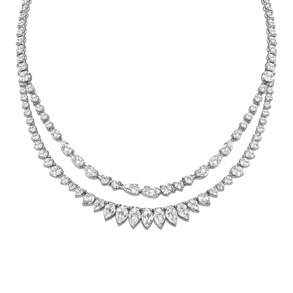 Les Exclusives Parallel Cascade Necklace