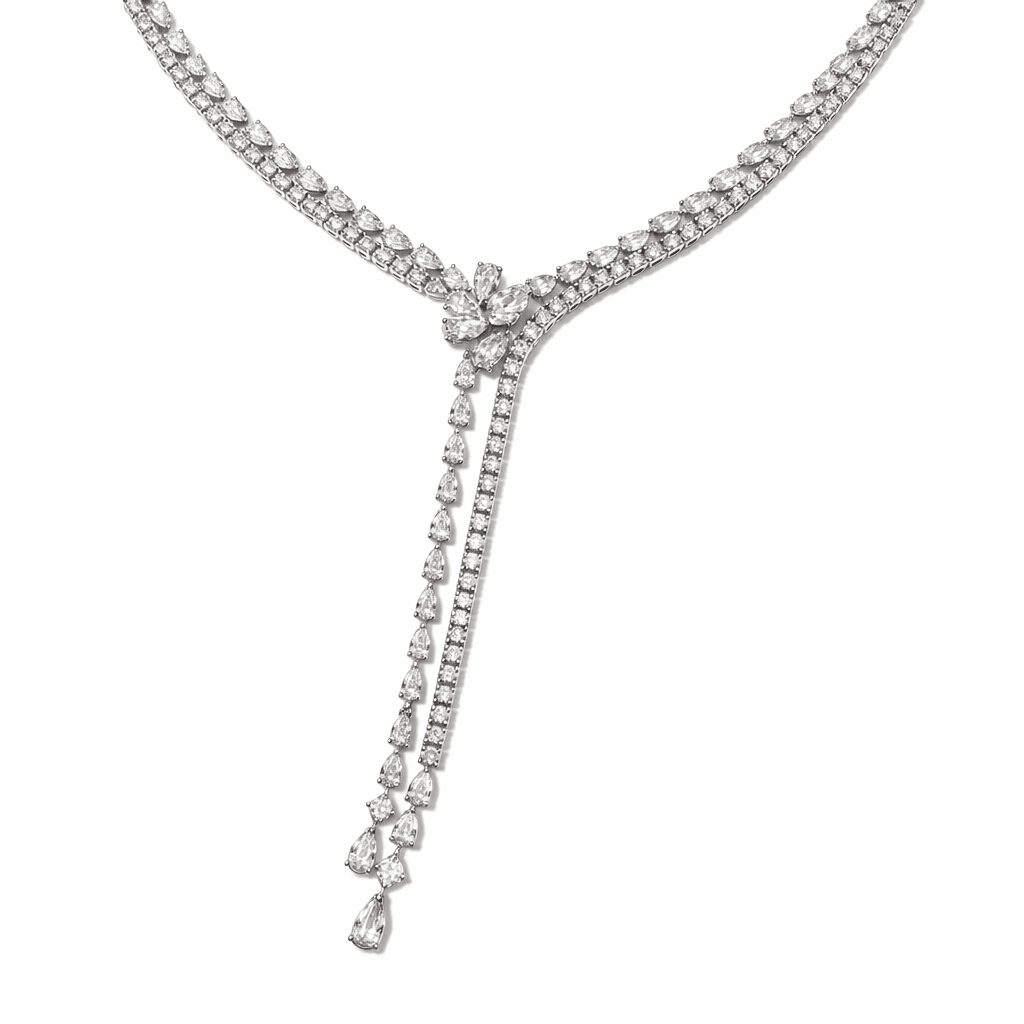 Les Exclusives Structured Lariat Necklace
