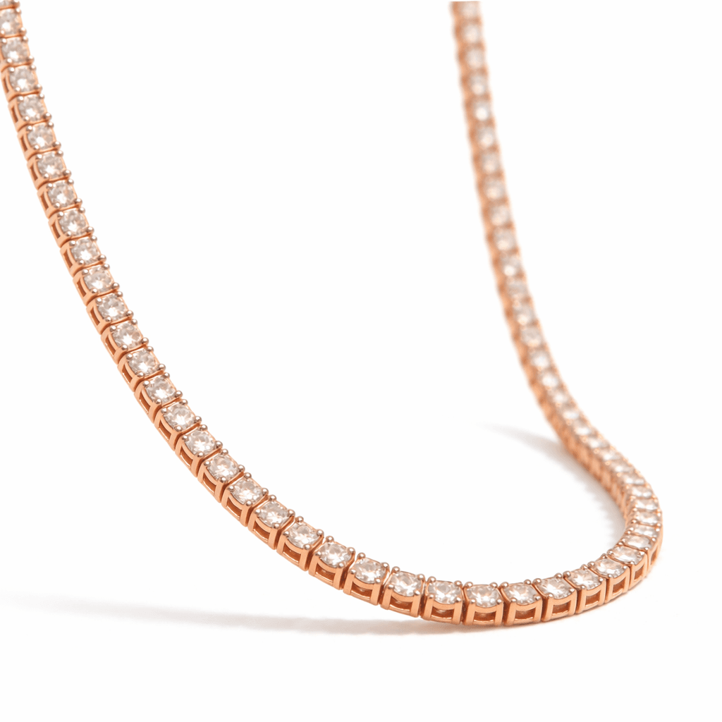 Les Exclusives Rose Line Necklace 