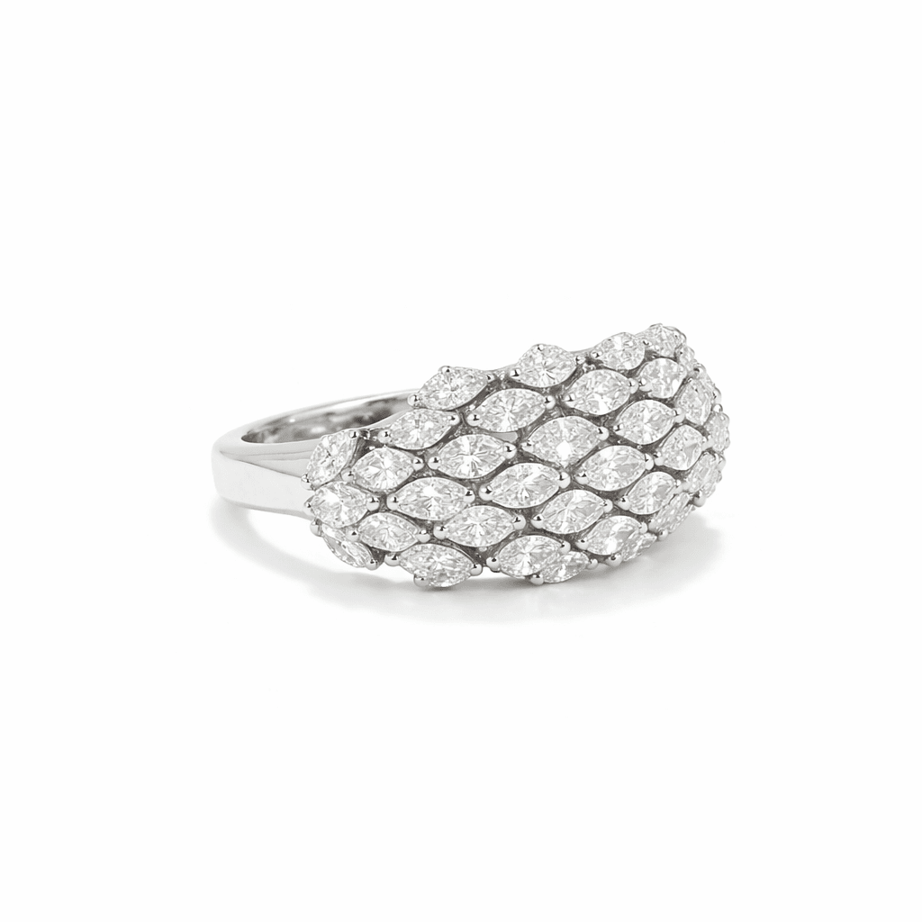 Les Exclusives Sculpted Marquise Ring
