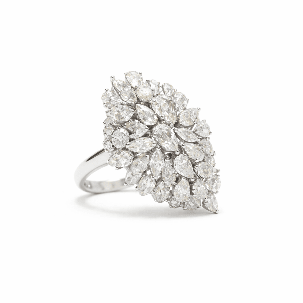 Les Exclusives Marquise Bloom Cluster Ring