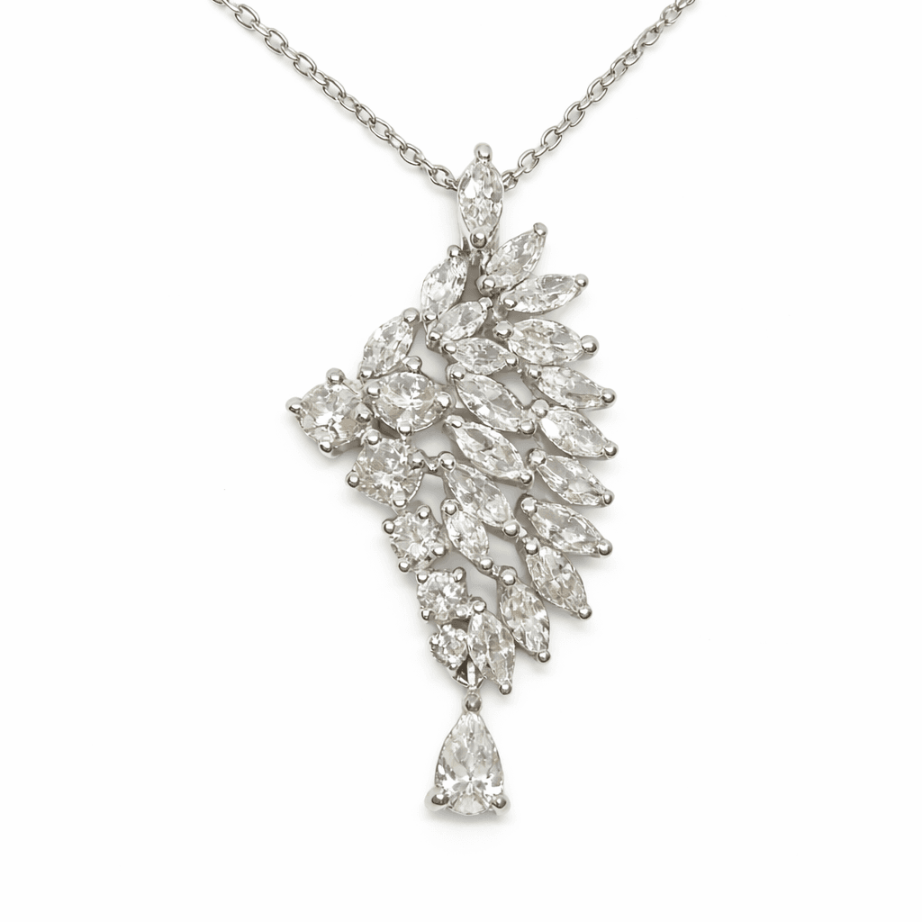 es Exclusives Feather Drop Pendant  