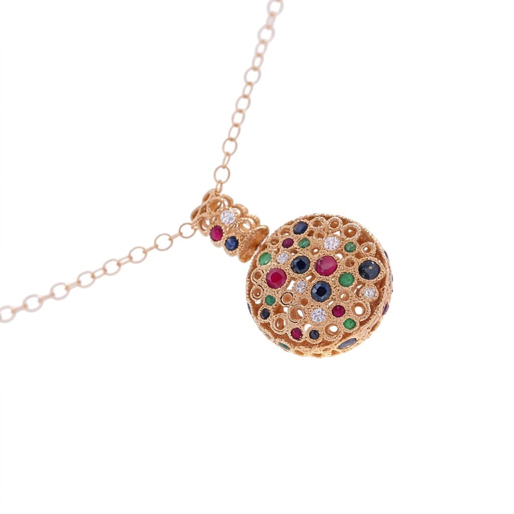 Torsade Sacre Medium Pendant in Yellow Gold